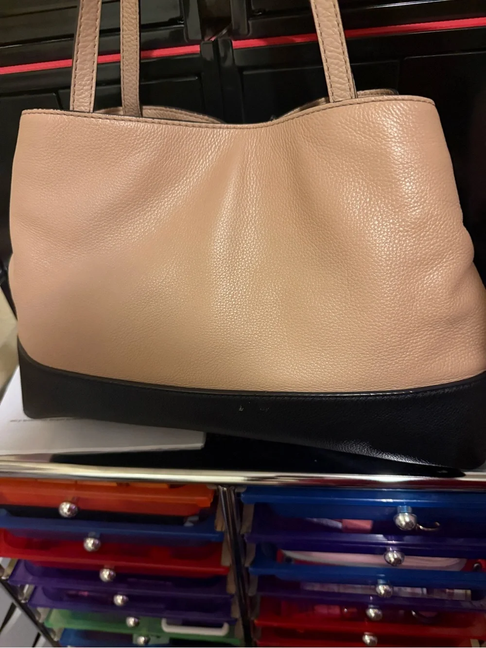 kate spade Two-Tone Beige and Black Satchel